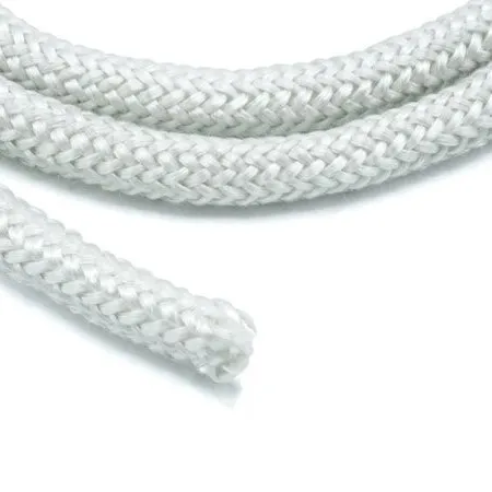 Tresse de Verre Tricotée Blanche - Au mètre linéaire